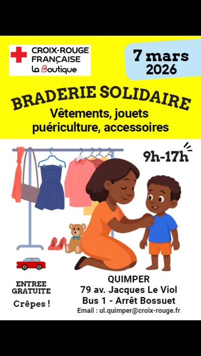 BRADERIE SOLIDAIRE de la Croix Rouge Samedi 07 mars 1 122289608576236815 - Quimper Finistère BRADERIE SOLIDAIRE de la Croix Rouge Samedi 07 mars 1 122289608576236815 - Quimper Finistère
